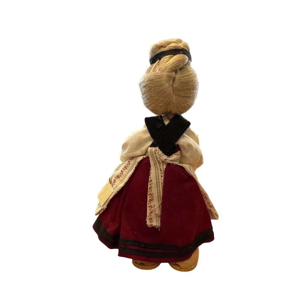 Vroni Wooden Folk Doll Vintage‎ Small Multicolor Traditional Costume